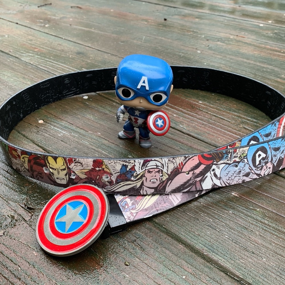 Marvel Belt with Captain America Buckle